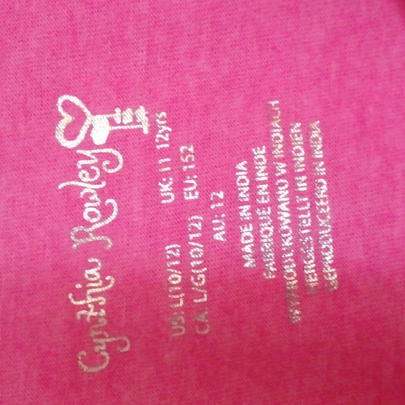 Cynthia Rowley kid sz 12 pink tank top with pineapple on the front GUC - Picture 4 of 10